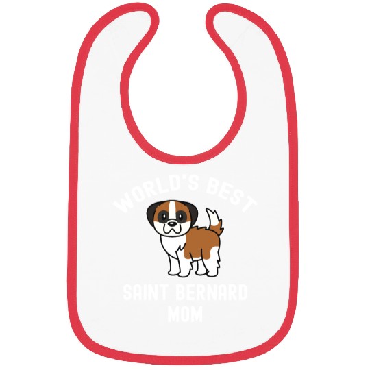 World's Best Saint Bernard Mom Bibs