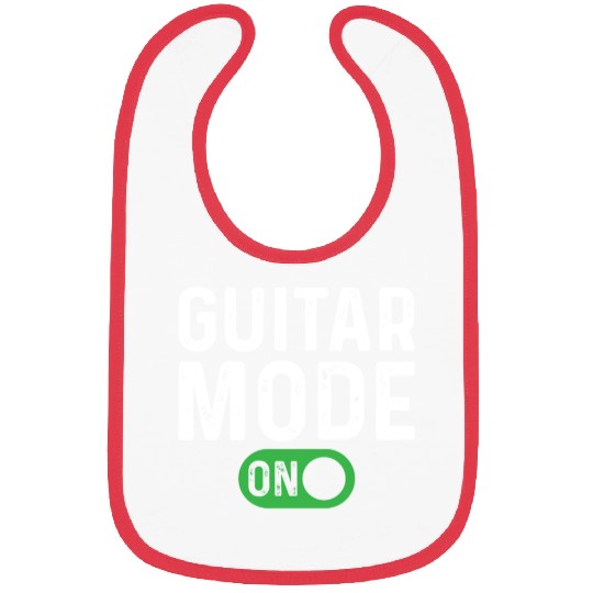 Guitar Mode On - Bass Guitarist Guitar Player Bibs