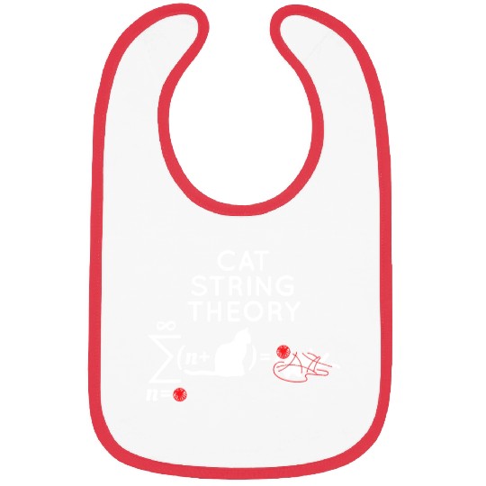 Cat String Theory Sarcastic Science Humor Funny Bibs