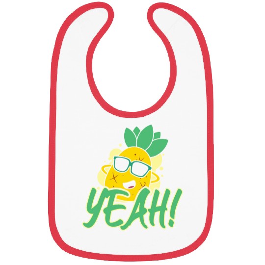 Yeah Relaxed Chill Pineapple Bibs
