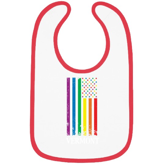 Vermont Pride Month Pride Flag LGBT Community LGBT Bibs