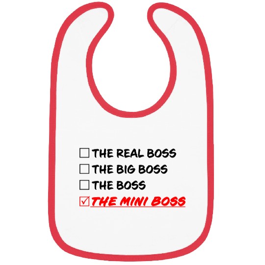THE MINI BOSS Bibs