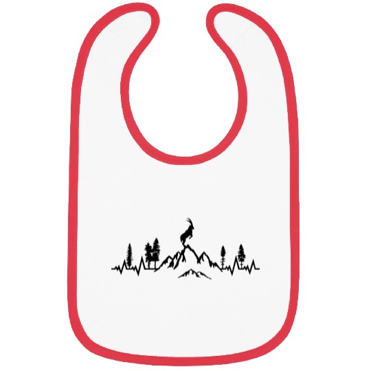 Mountain and Ibex pulse heart beat, mountain goat Bibs