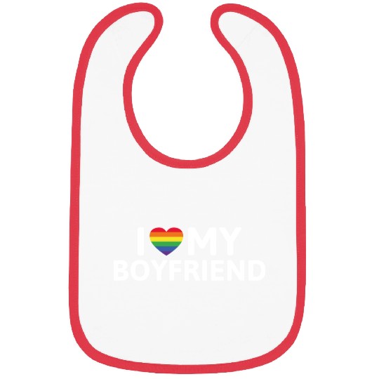 I Love My Boyfriend Bibs