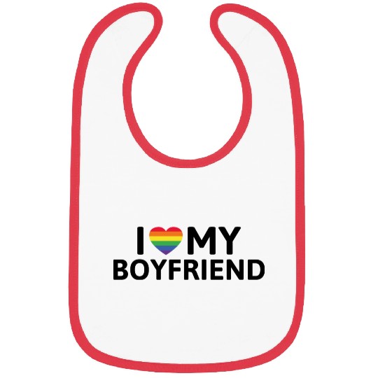 I Love My Boyfriend Bibs