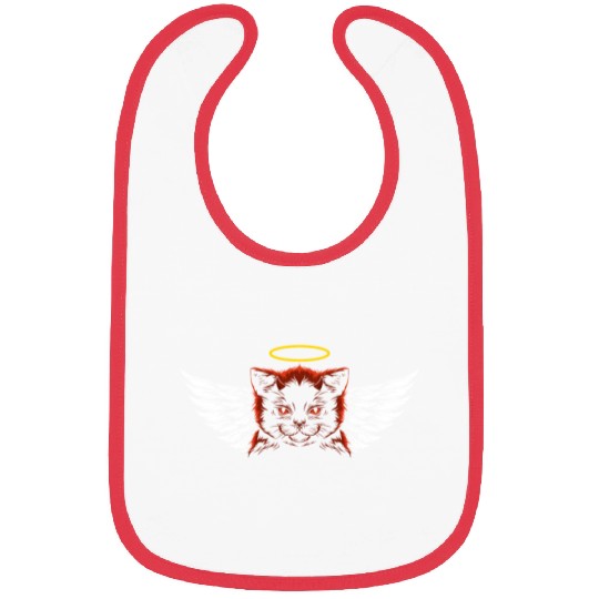 Angel and devil cat Bibs