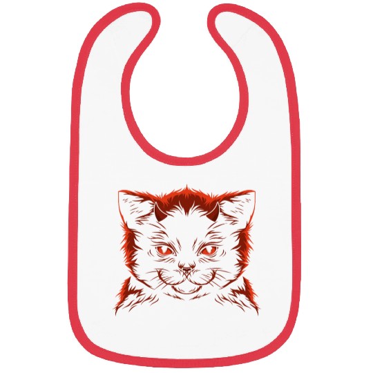 Devil cat Bibs