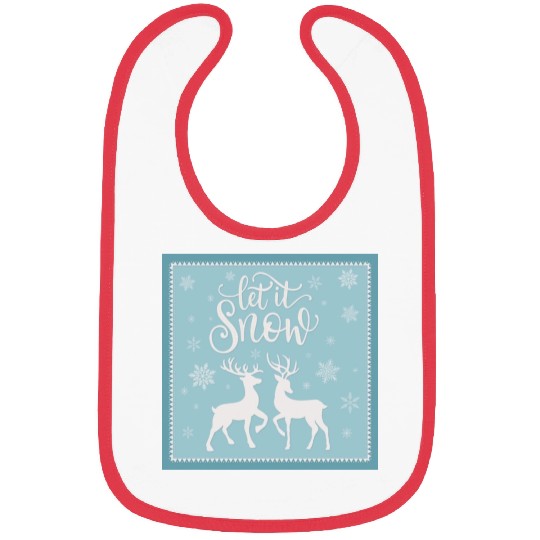 Let it snow with beautiful deer Bibs