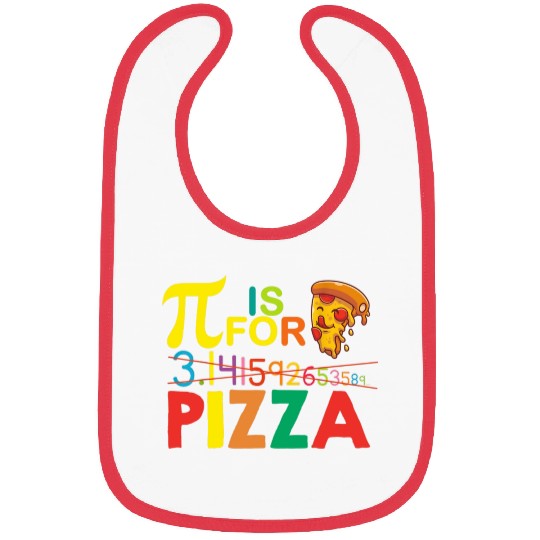 Vintage Pi Is For Pizza Pizza Pi Day Bibs