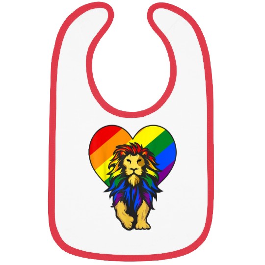 Gay Pride Lion LGBT-Q Bibs For Men, Women