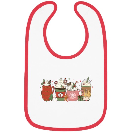 Hot Chocolate Cup Peppermint Mocha Bibs