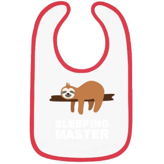 Sleeping Master - Funny Sloth Quotes Bibs