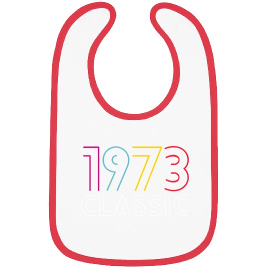 50 Years Vintage 1973 Retro 50th Birthday Bibs