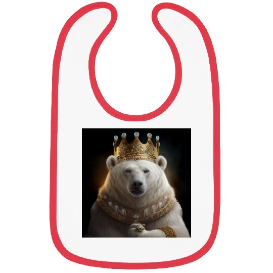 Polar Bear King Bibs