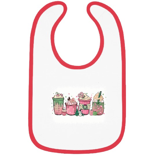 Hot Chocolate Cup Peppermint Mocha Bibs