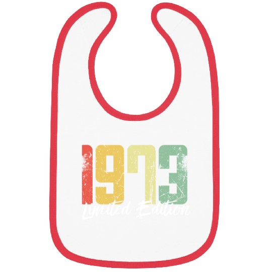 50 Years Vintage 1973 Retro 50th Birthday Bibs