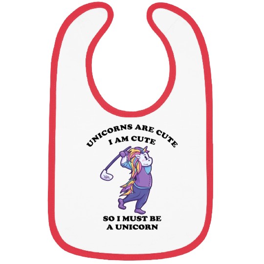Unicorn on the golf course Bibs