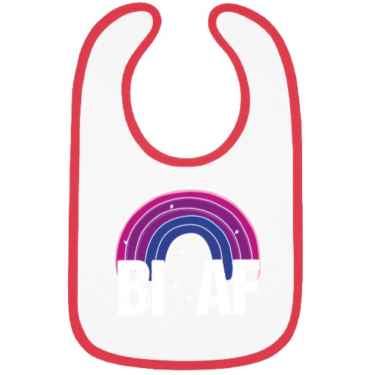 Bi AF Bisexual Pride Flag Rainbow Bibs
