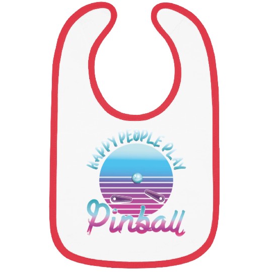 Happy People Play Pinball Retro 80s Bibs