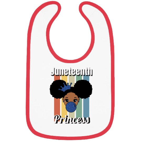 Afro Lady Woman, Juneteenth Day Bibs