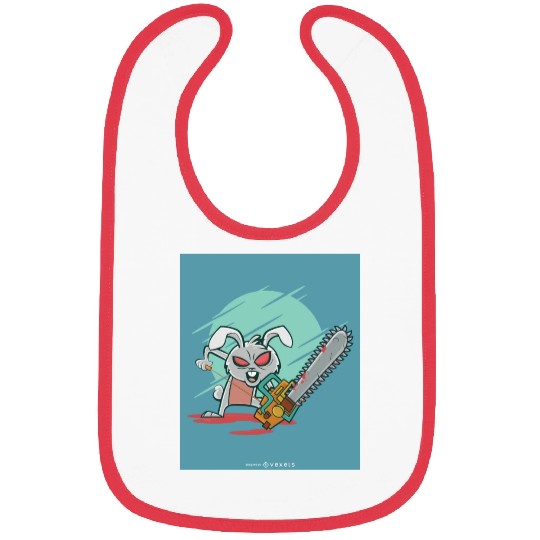 Angry rabbit chainsaw Angry rabbit chainsaw inspir Bibs