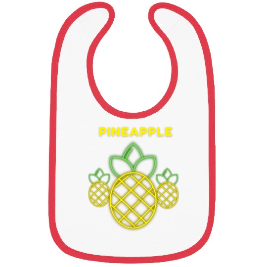 Funny Fruits Pineapple Bibs