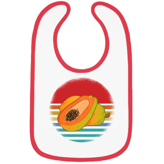 Retro Papaya Bibs