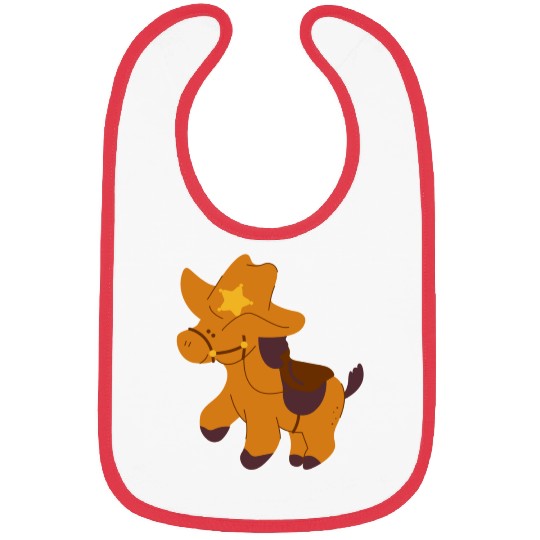 cowboy horse Bibs