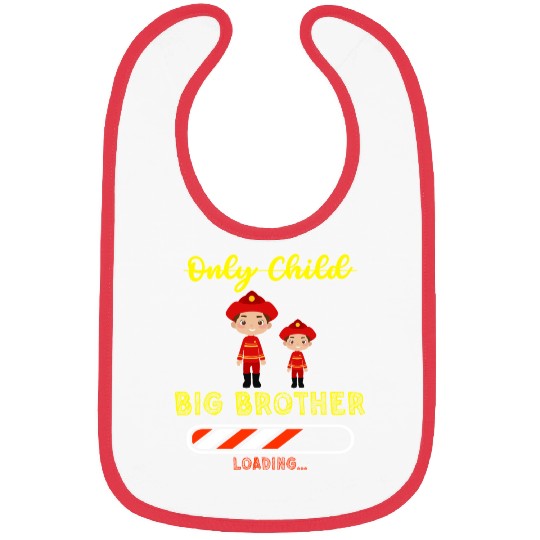 Big brother fire truck fireman Bibs