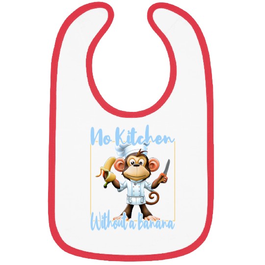 Banana Vibes kitchen monkey Bibs