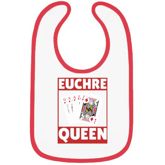 Euchre Queen - Euchre Player Card Game Euchre Bibs