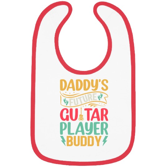 Daddy's Future Guitar Player Buddy - Newborn Guita Bibs