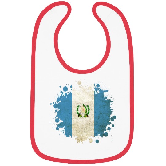 Guatemala vintage flags blob Bibs
