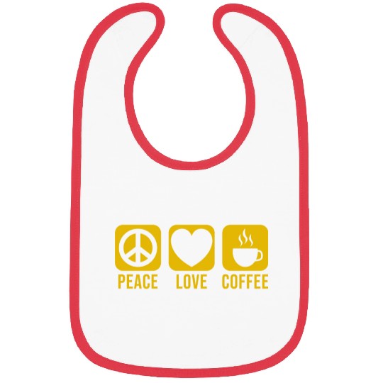Peace love coffee Bibs