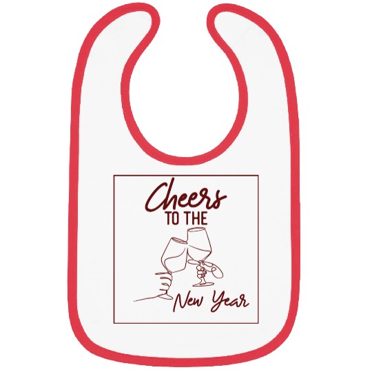 Cheers To The New Year 2023 NYE Party Glasses Bibs