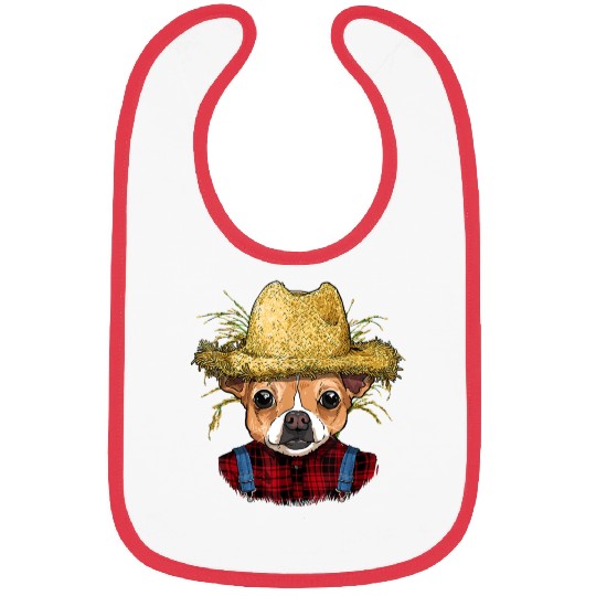 Chihuahua Farmer Farming Agriculture Puppy Pet Do Bibs