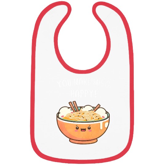 Cute Kawaii Ramen Noodles Anime Japanese Food Ram Bibs