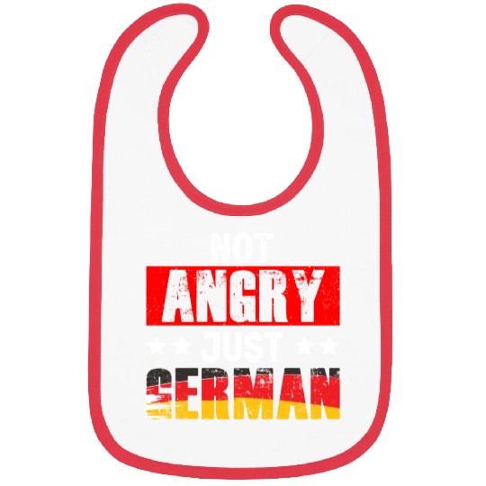 Not Angry Just German Germany Teacher Voice Bibs