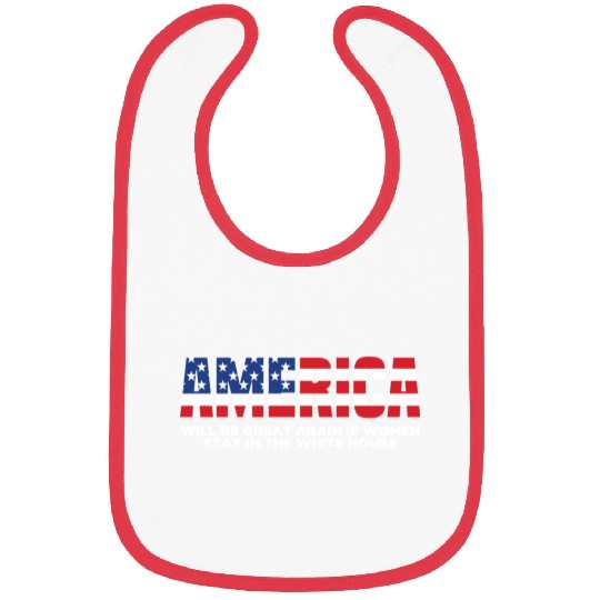 America Will Be Great Again Black Bibs