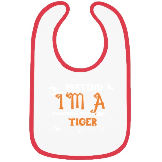 PRETEND I'M A SABERTOOTH TIGER Bibs