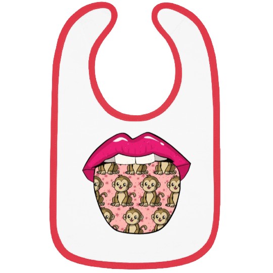 Monkey Lips Bibs