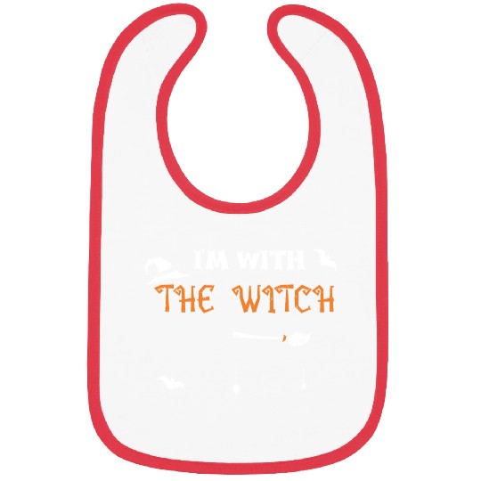 I'm With The Witch - Halloween Bibs