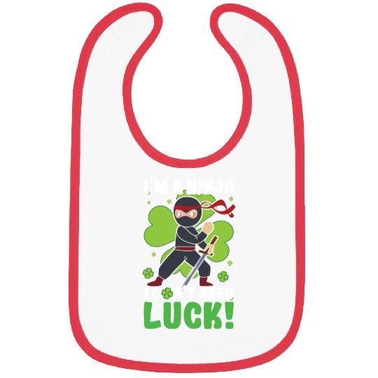 Kid Ninja Luck Japan Clover Saint Patrick Day Bibs