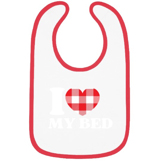 I Heart My Bed Bibs