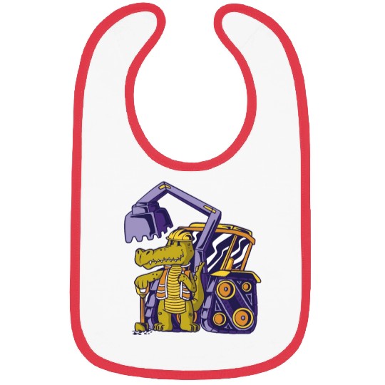 Construction worker alligator Construction worker Bibs
