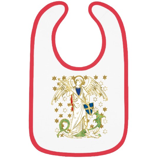 St. Michael the Archangel Icon Dragon Catholic Ang Bibs