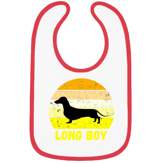 Dachshund Long Boy Bibs