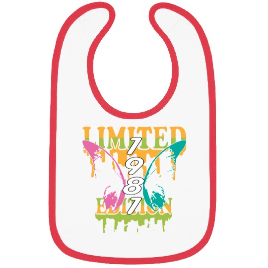 1981 Born Limited Edition Butterfly Gift Bibs
