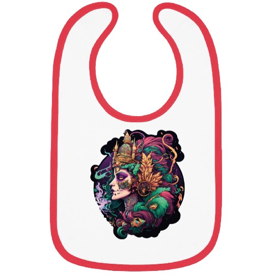 Mardi Gras Mask Queen Bibs