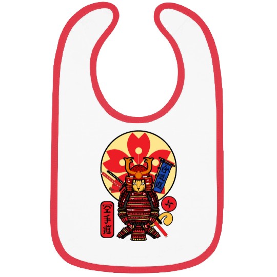 Samurai Cat Bibs